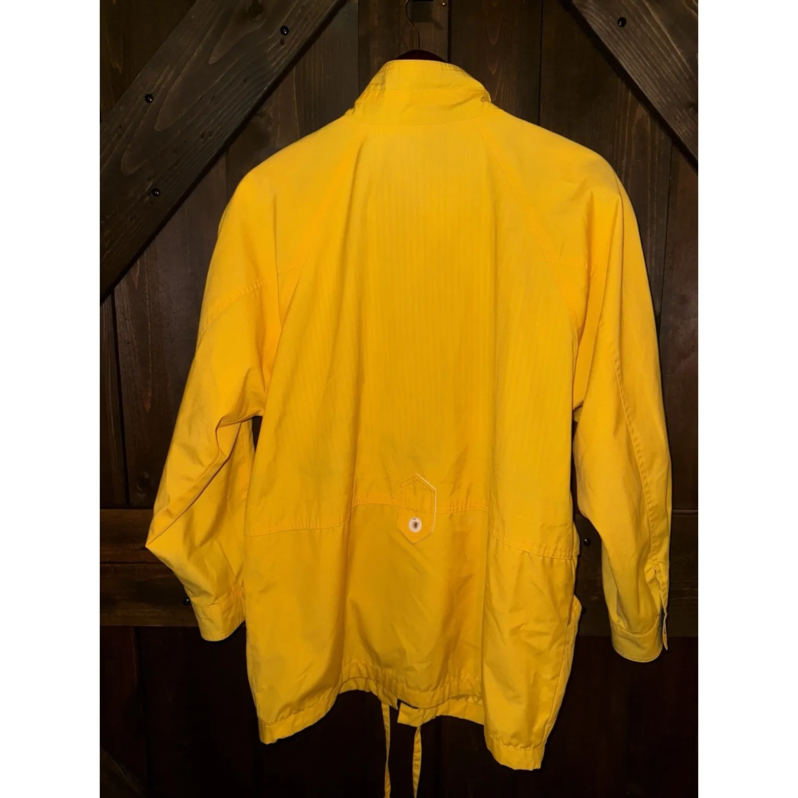 VTG NYG New‎ York Girl 90s Women's M Nautical Jacket Lightweight Casual Yellow Size M - Image 7