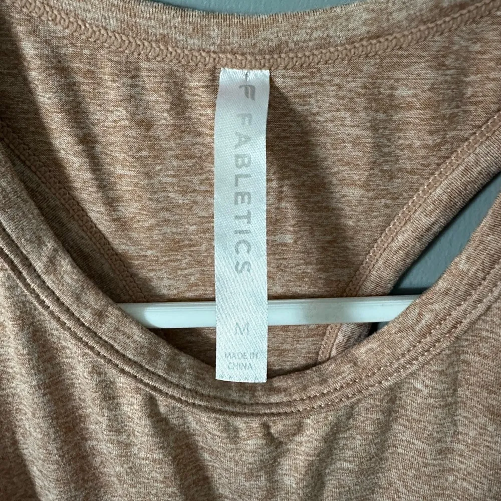 Fabletics  Pink Sleeveless Relaxed Tank Top - Image 3