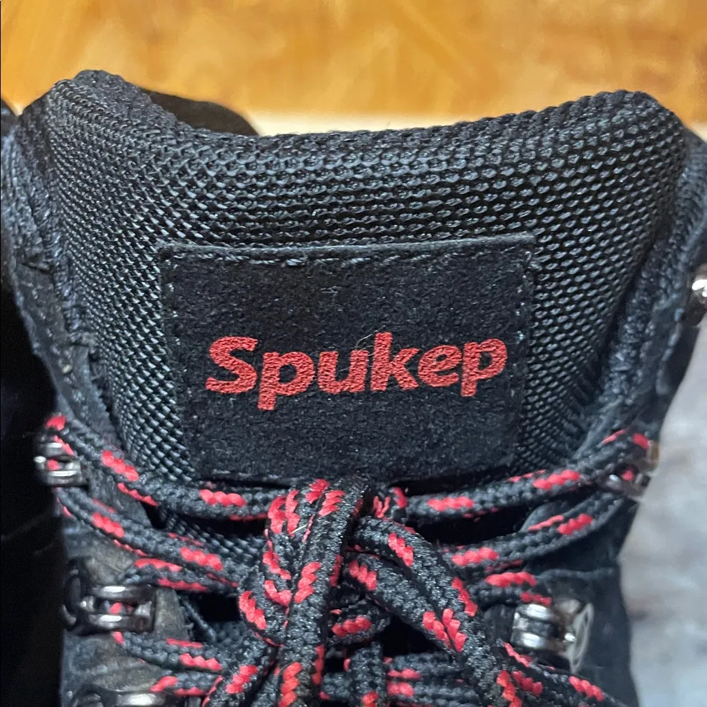 SPUKEP Hiking Boots for Outdoor Leisure Black Size 7 - Image 8
