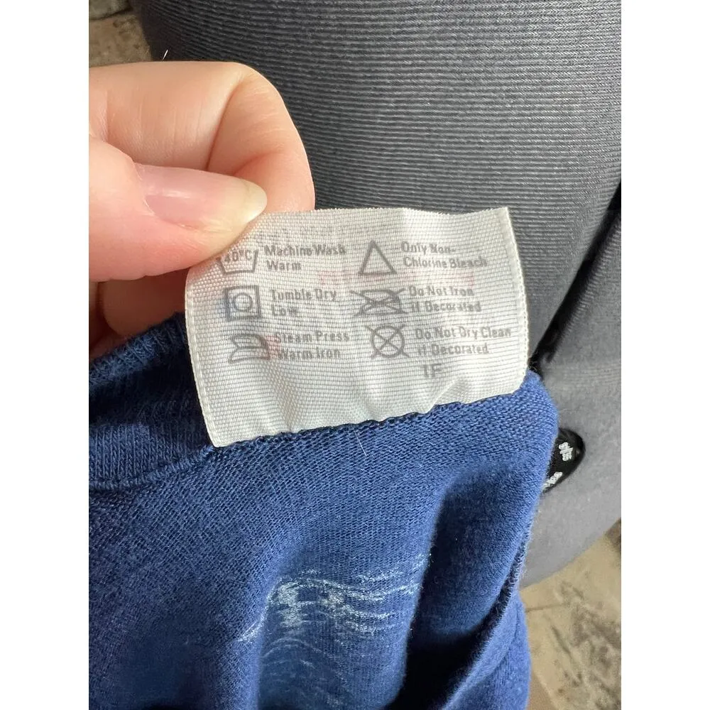 graphic Tshirt Schmidt Chiropractic enter keeps me in line vertebra spine Blue Size L - Image 8