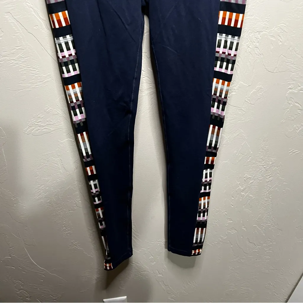 Prana Laye Nautical Tivoli Blue Yoga Tribal Side Pannel Leggings - Image 6