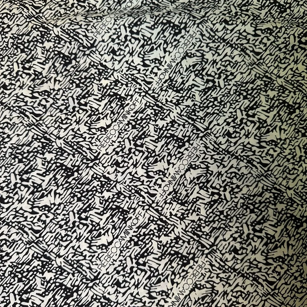 Rebecca Minkoff Dust Bag Ribbon Drawstring Black White 23” X 21” - Image 2