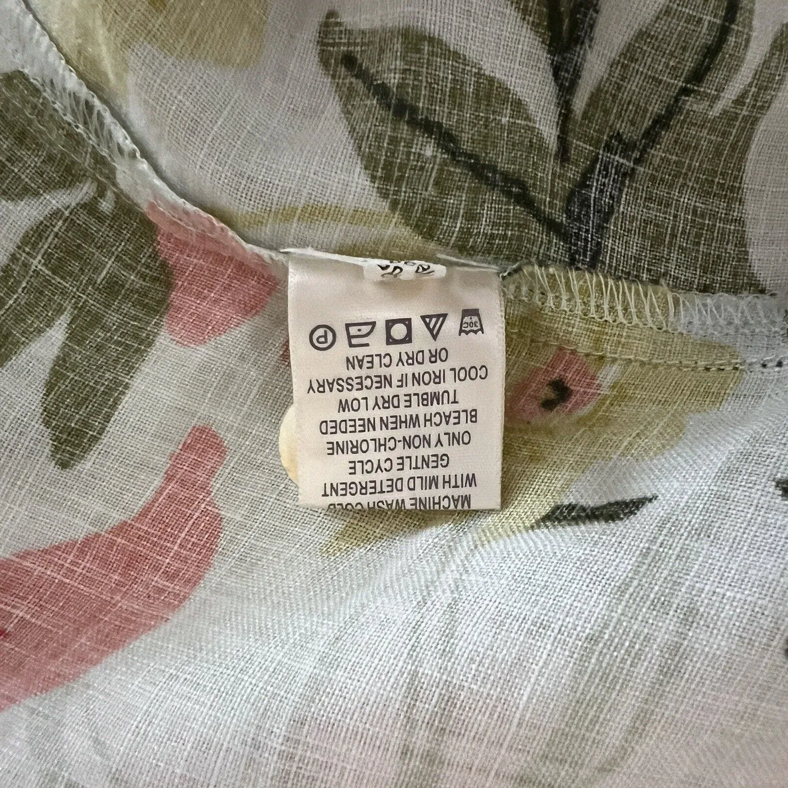 Tommy Bahama Skirt Womens 10 White Pink Floral Tropical Linen Relax‎ Colorful - Image 7