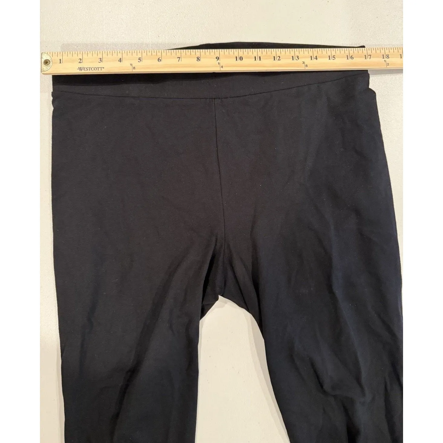 Two by Vince Camuto Stretch Pants Womens 34" Black Leggings Athleisure Travel - Image 7