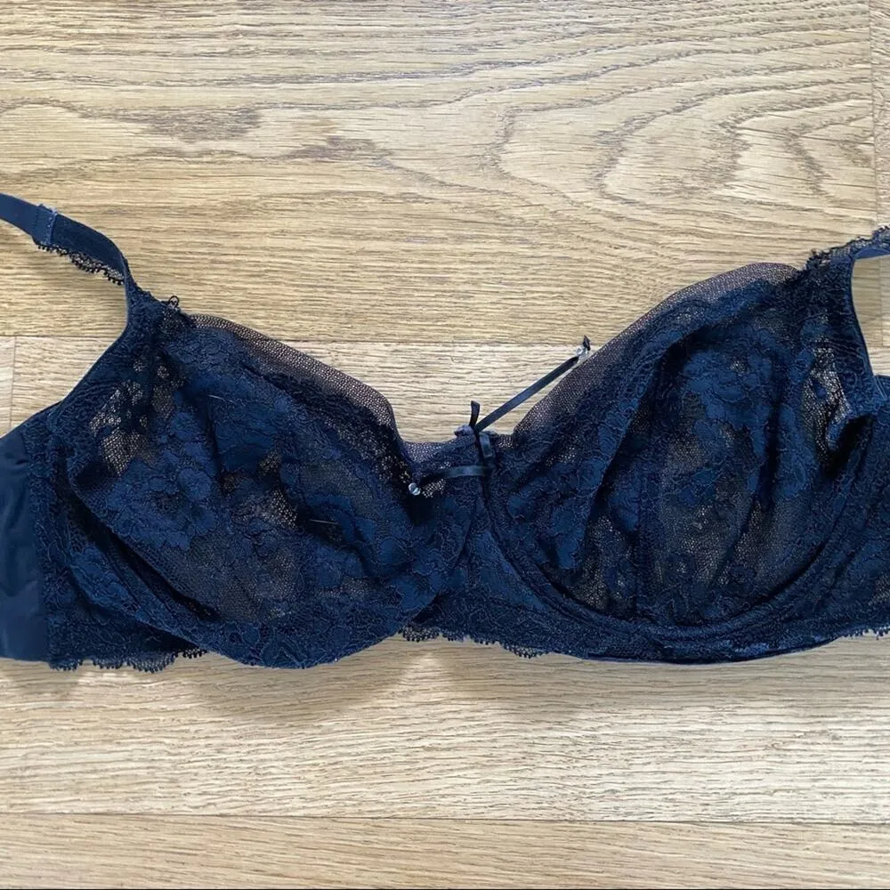 Skarlett Blue Lace Bra in Black Size undefined - Image 2