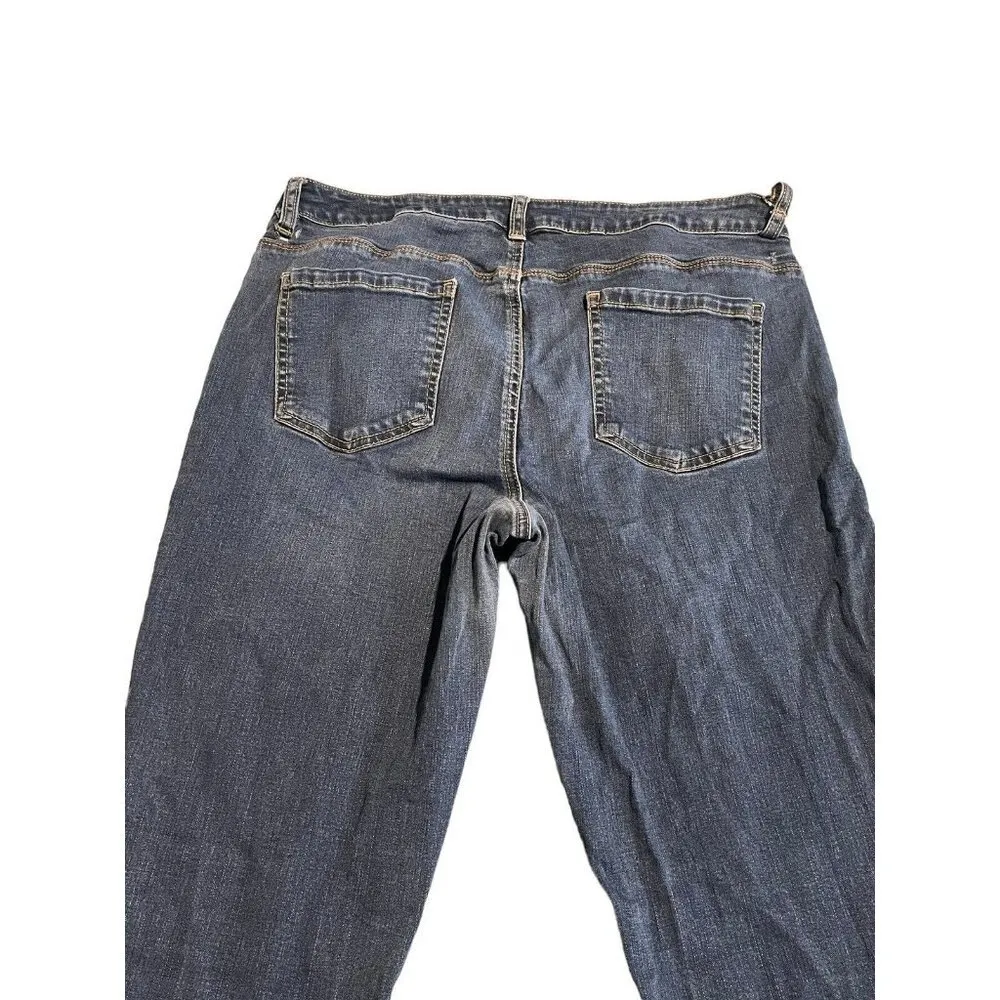 Buffalo Jeans Womens Size 12/32 Blue Skinny Stretch Mid Rise Tapered Pants - Image 10