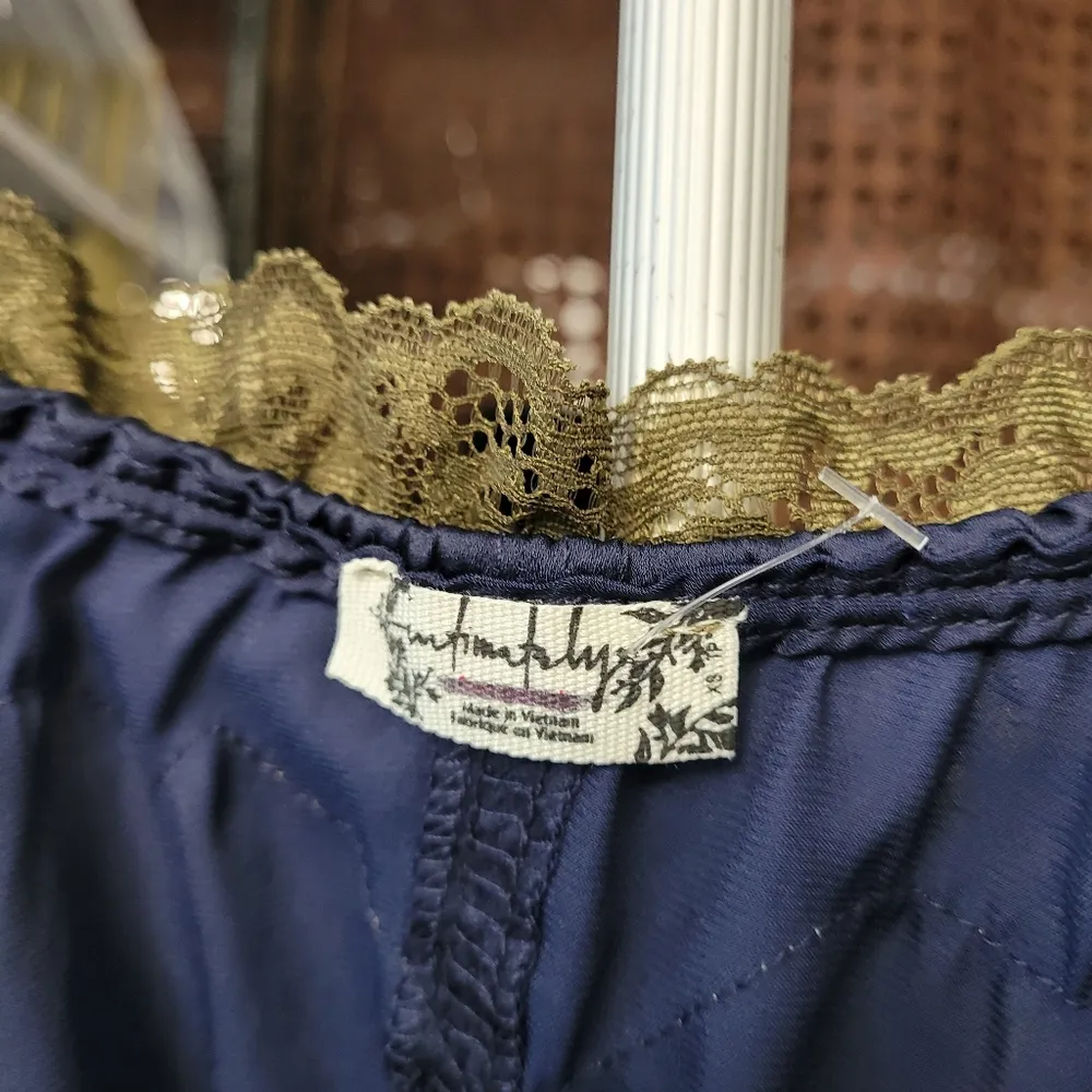 #137- FP Intimately Aries Rising Lace Mini Slip Dress In Navy NWOT - Image 10