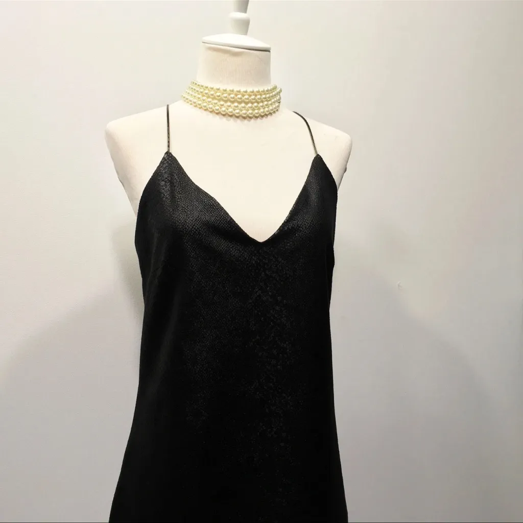 Lavender Brown | $140 Moto Shift Dress in Black Snake Print  - XS - Image 3