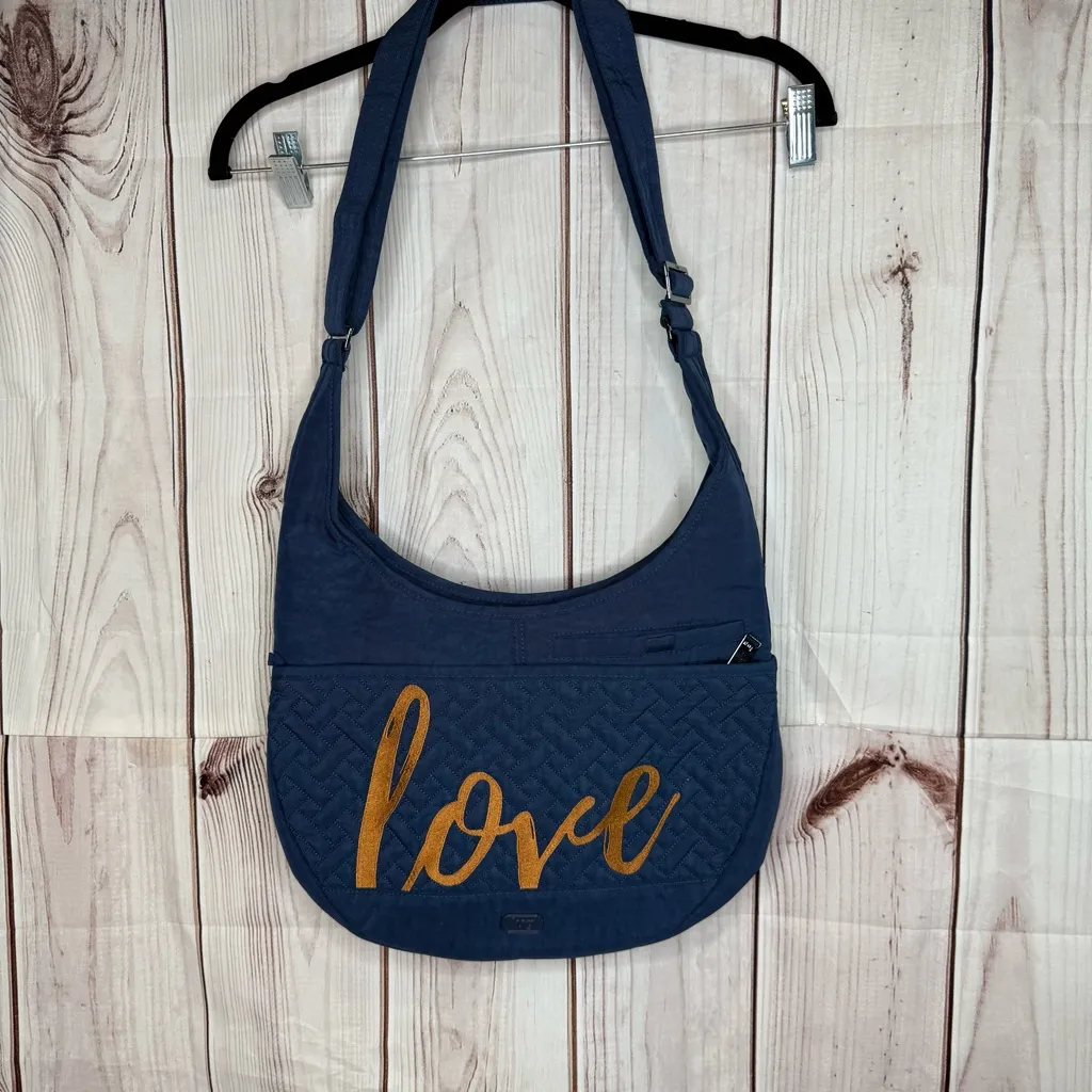 Lug Canopy crossbody purse love Blue - Image 2