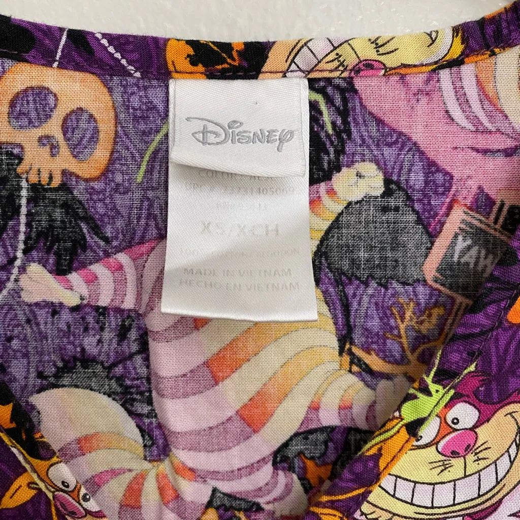 Cheshire Cat‎ Halloween Scrub Top - Image 3