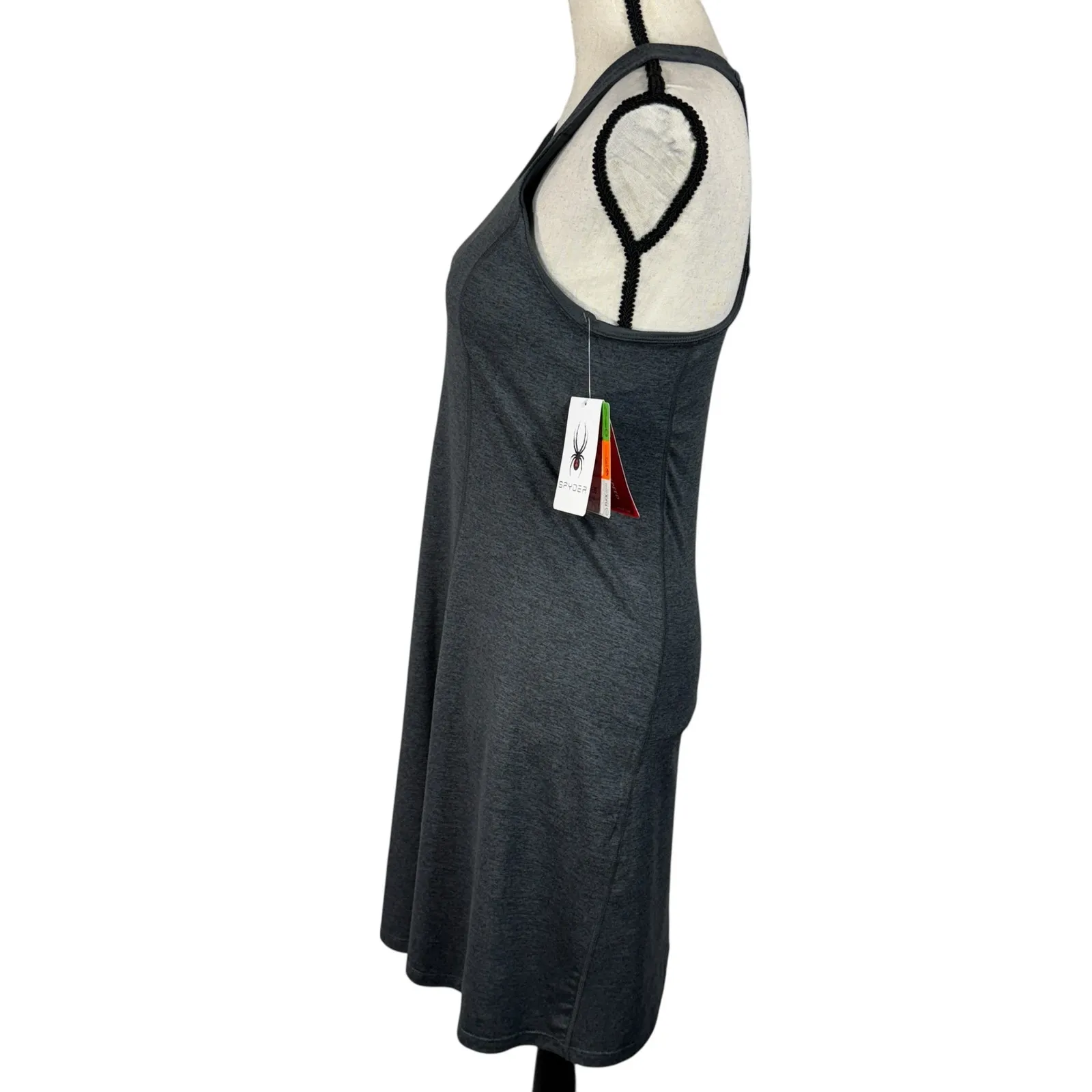 Spyder Large A-Line Dress Sleeveless Racerback Stretch Wicking Padded Shelf Bra - Image 7