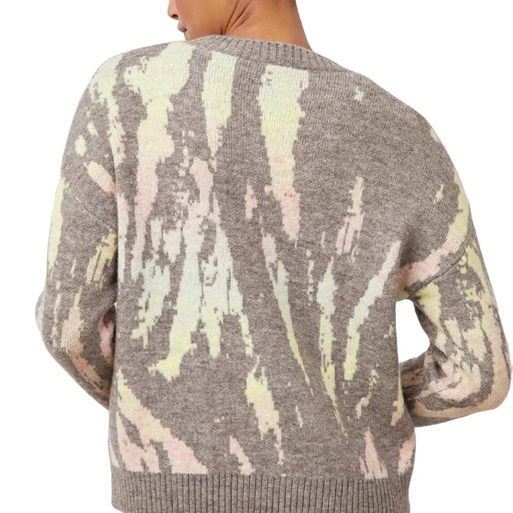 RAILS | NWT | Small | Virgo Grey Tie-Dye Wool Blend Long Sleeve Crewneck Sweater - Image 3