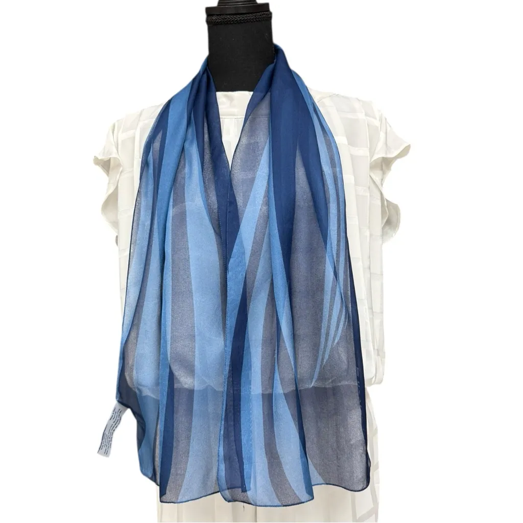 Vintage US Airways Blue Striped Vintage Scarf 54x11 Airline Uniform Scarf EUC - Image 10