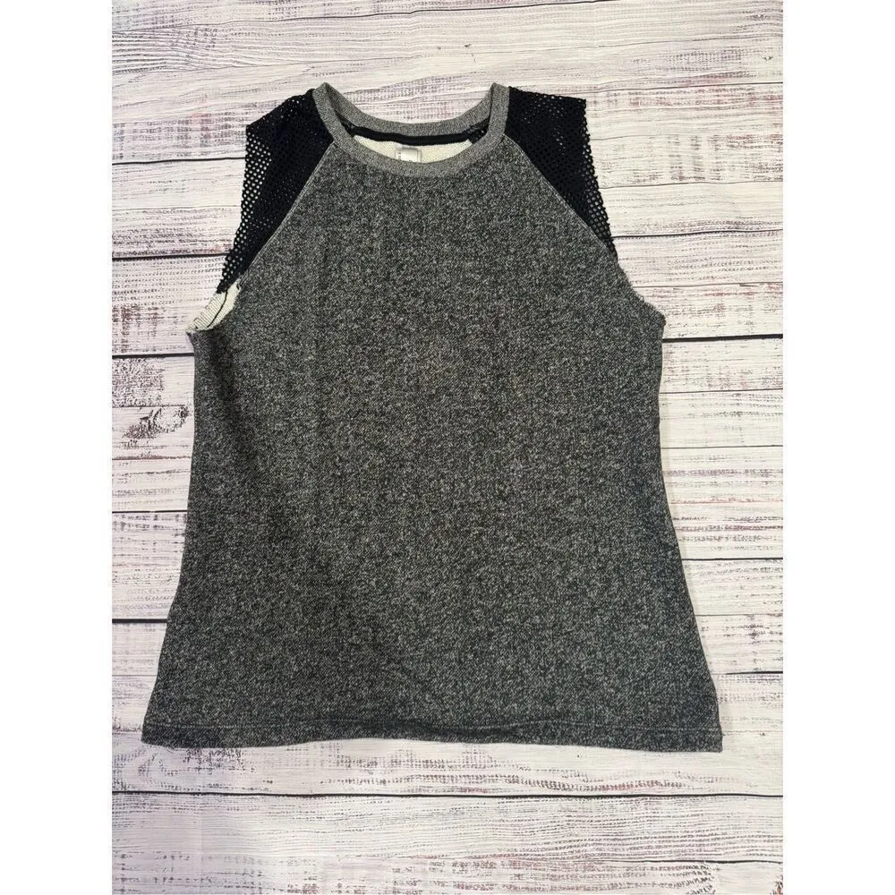 Lorna Jane Lenox Sleeveless Sweatshirt in Black Mark Size Medium - Image 4