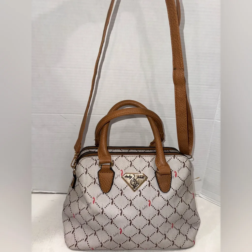 Baby Phat by Kimora Lee Purse Y2K 2000s Cat Pattern Crossbody Shoulder Bag Retro - Image 2