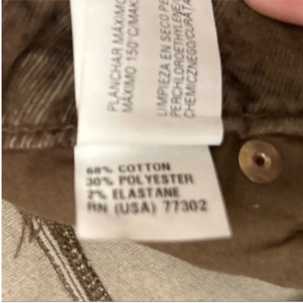 Women’s Zara Brown Black Animal Snake Print Corduroy Pants Jeans Size 2 - Image 10