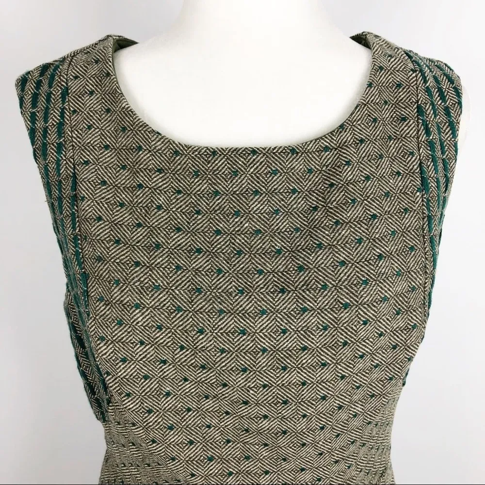 New Coconinno Vintage Berkeley Sleeveless Sweater Dress Size XL Green Wool - Image 3