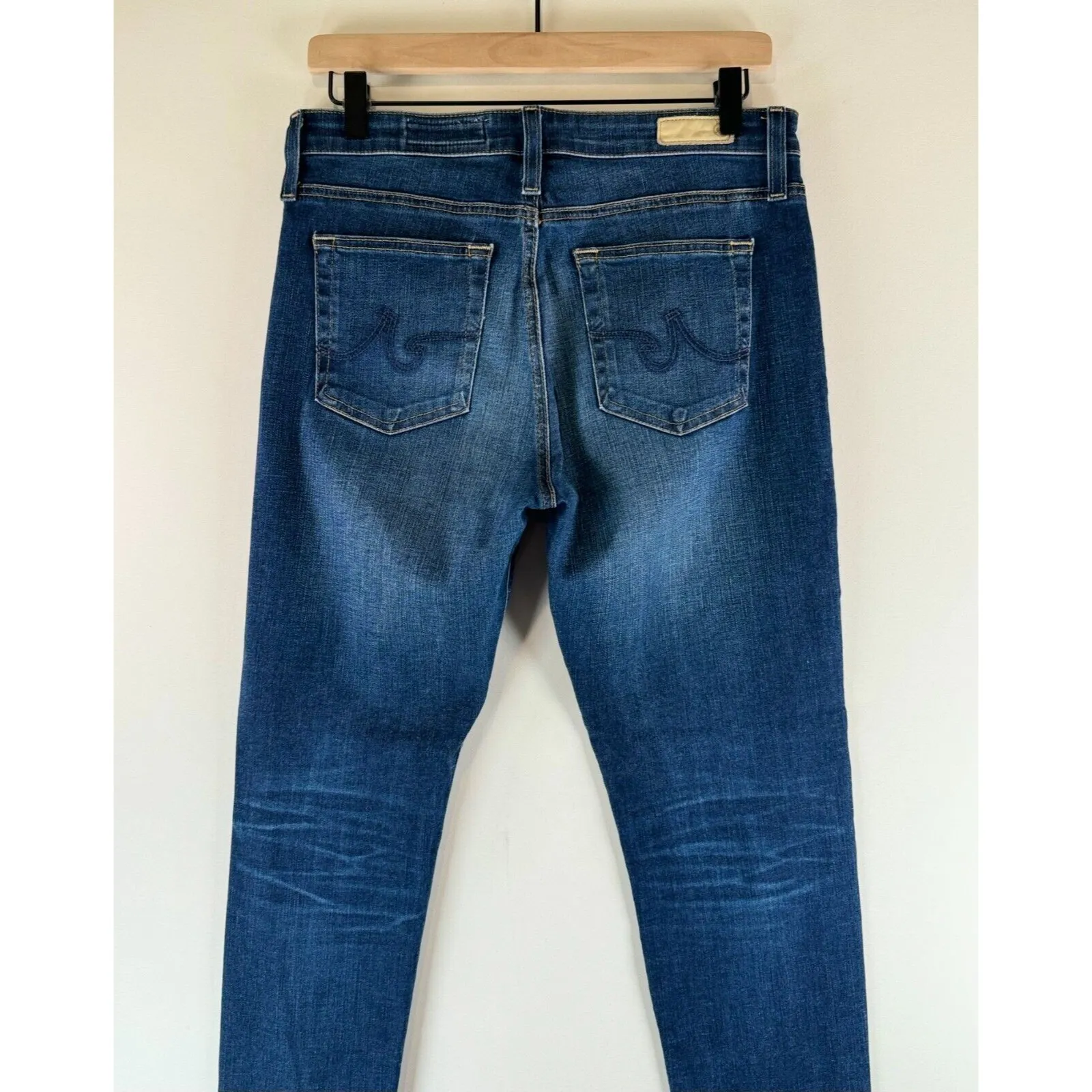 AG Adriano Goldschmied Womens Jeans Blue Farrah High Rise Skinny Ankle Size 29 - Image 8