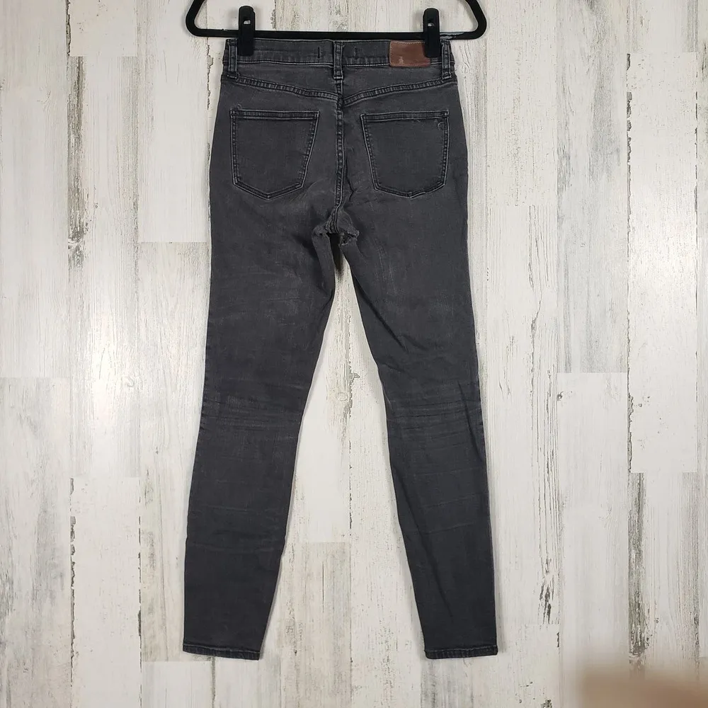 Madewell Shaw Black Wash Denim High Riser Skinny Jeans Women's Size 27 - Image 6