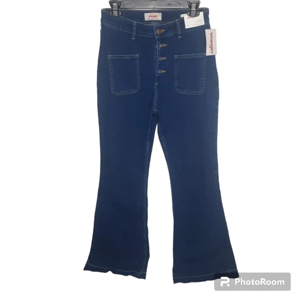 Wrangler High Rise Fierce Flare Jeans Size 8/29 X 32 - Image 2