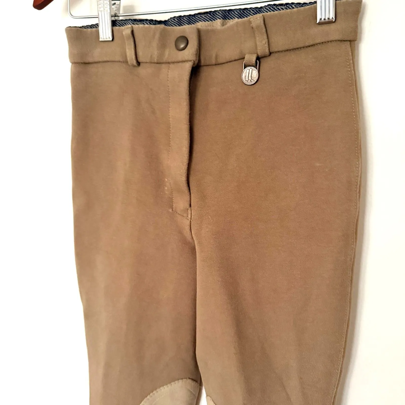 VTG Miller Stretch Durable Midweight Equestrian Horseback Riding Pant (Stain) Brown Size undefined - Image 9