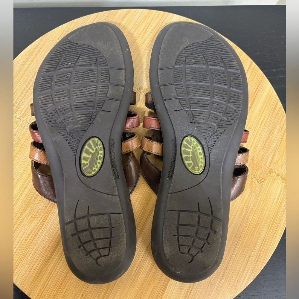 Earth Origins Women's 10 Braided Leather Star‎ Brown Thong Sandals Boho - Image 7