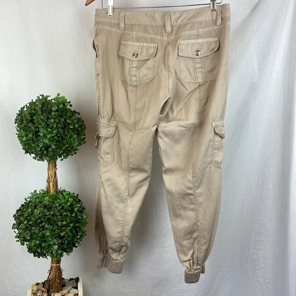 White House Black Market Tan Cargo Jogger Pants 6 - Image 2