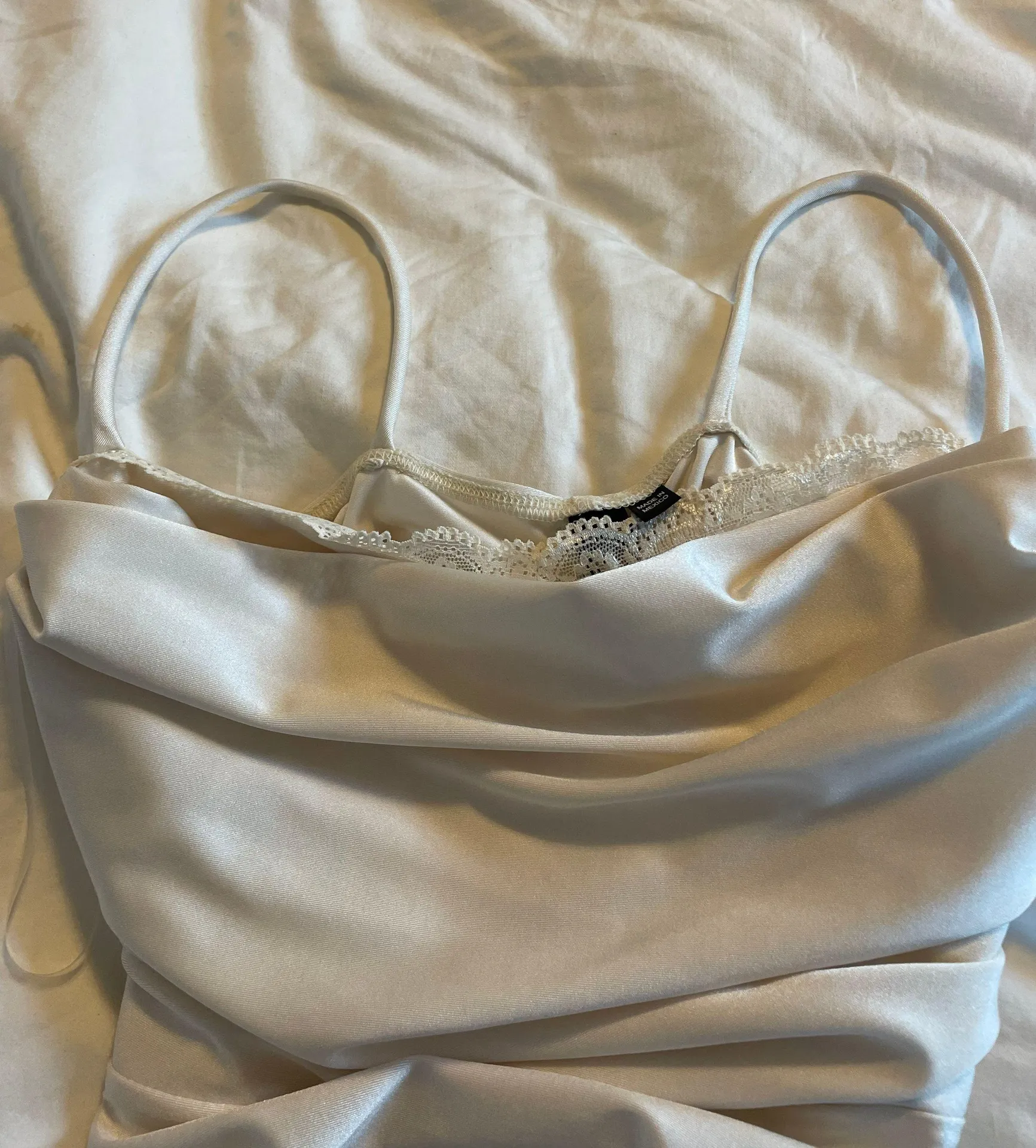 Cream Formal Mini Dress - Image 3