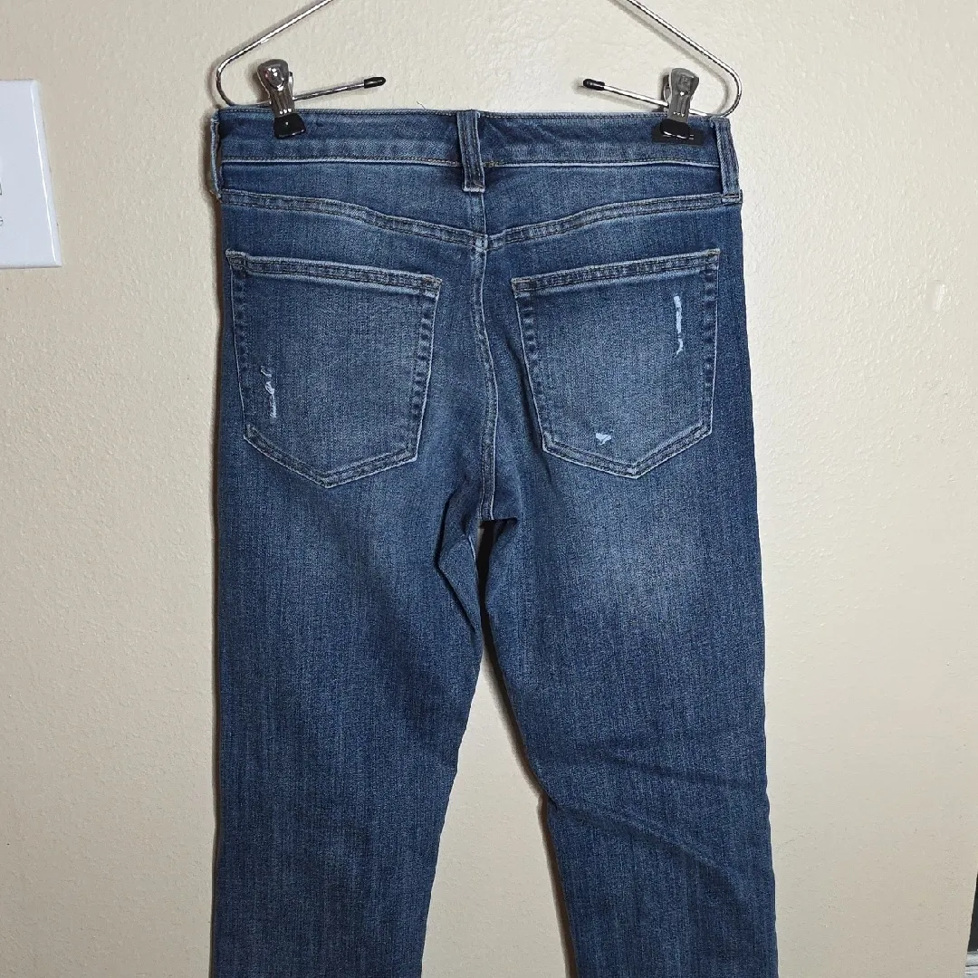 Liverpool Los Angeles Jeans Marley Girlfriend Cuffed Denim Blue Mesa Size 2/26 - Image 6