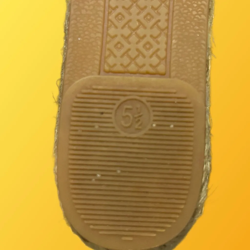 Tory Burch Elisa Pony Hair Leopard Print Espadrille Wedge Sandals size 5.5 New - Image 8