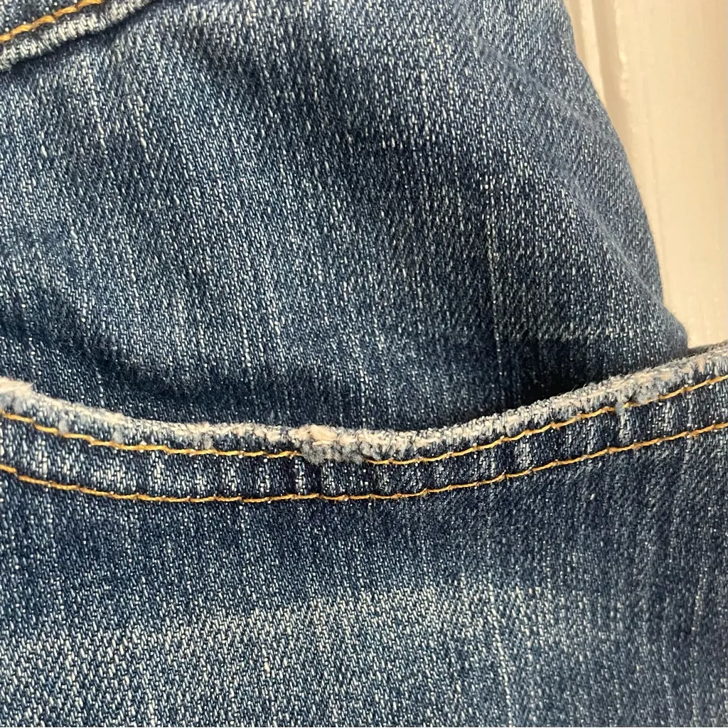 Y2K Vintage Jean Skirt Denim Mini Old Navy Size 16 Blue Low Rise Low Waisted - Image 8