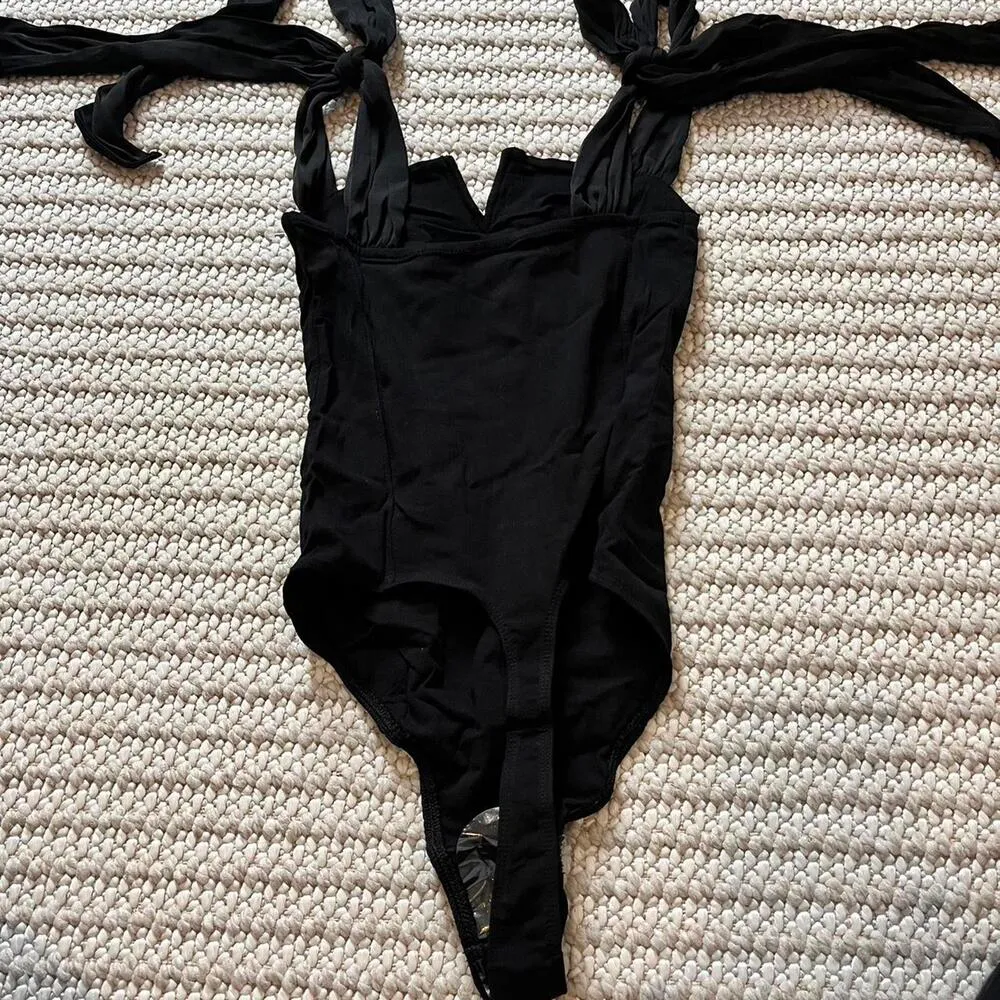 Free People Lola Bodysuit in Black - Image 5