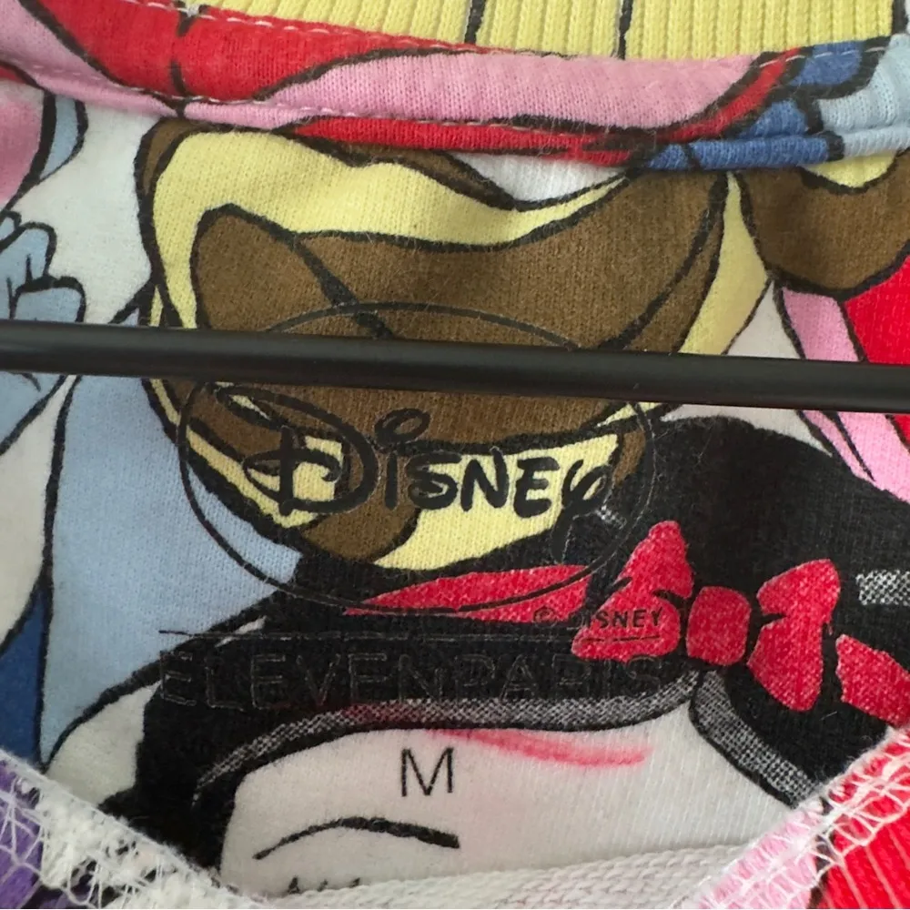 Disney ElevenParis “Who Runs the World” Colorful Princess Character Sweatshirt M - Image 7