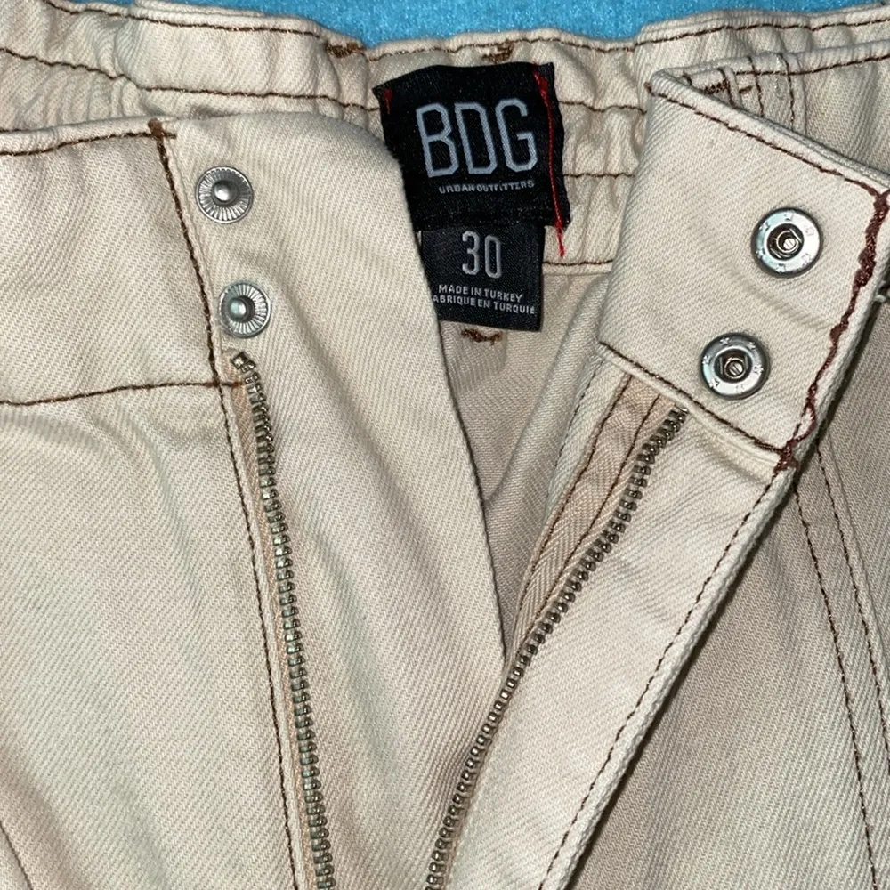 BDG URBAN OUTTFITTERS Cargo skaters canvas denim detailed stitching NEW size 30 - Image 4