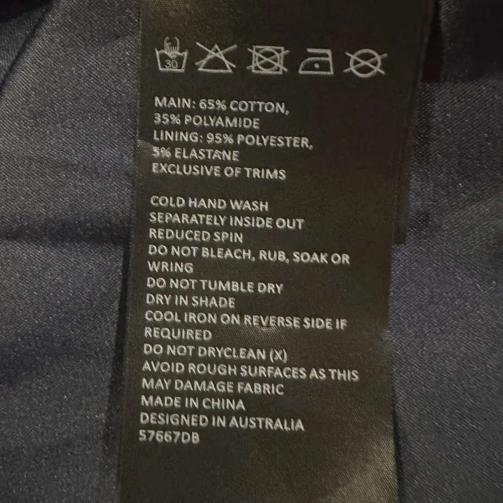 Bardot Riviera Crossover Halter Neck Cutout Corset Lace Dress Navy Size 10 - Image 5