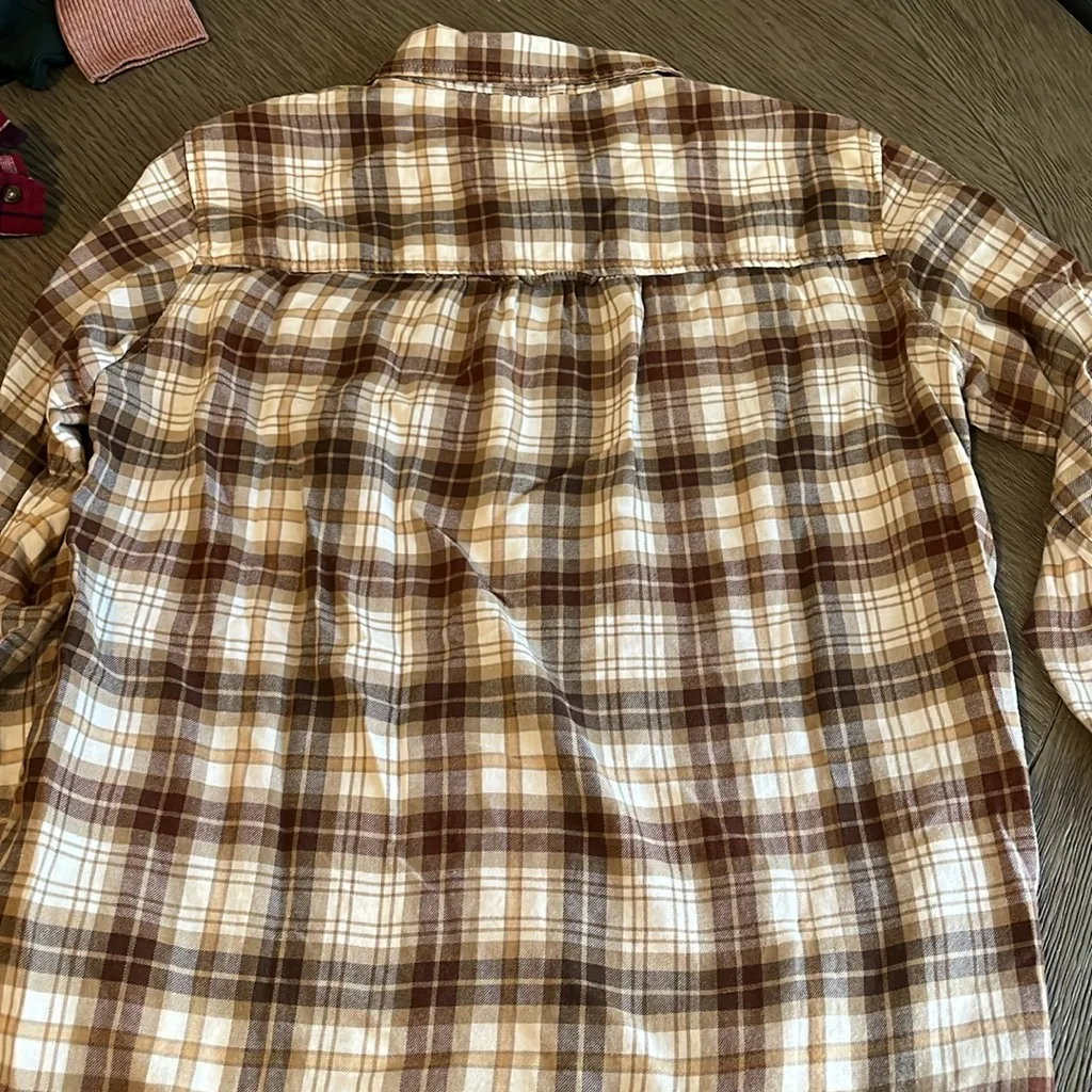American Eagle Outfitters Flannel Plaid Shirt - Image 3