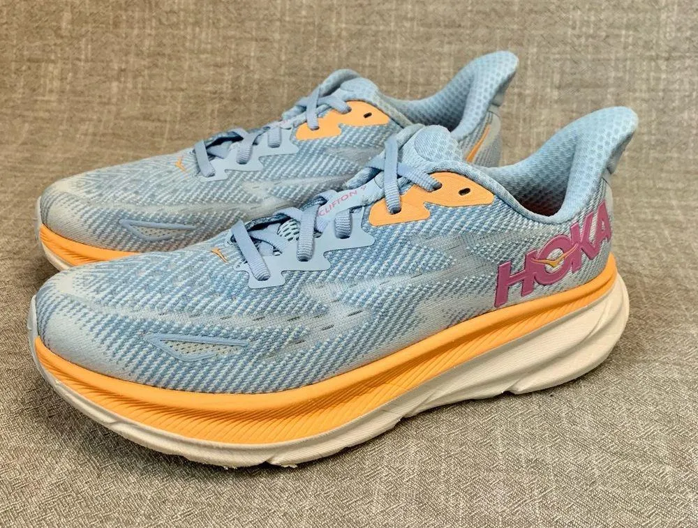 ONE ONE Clifton 9 Airy Blue Ice Water Womens Running Sneaker 8.5B - Image 2