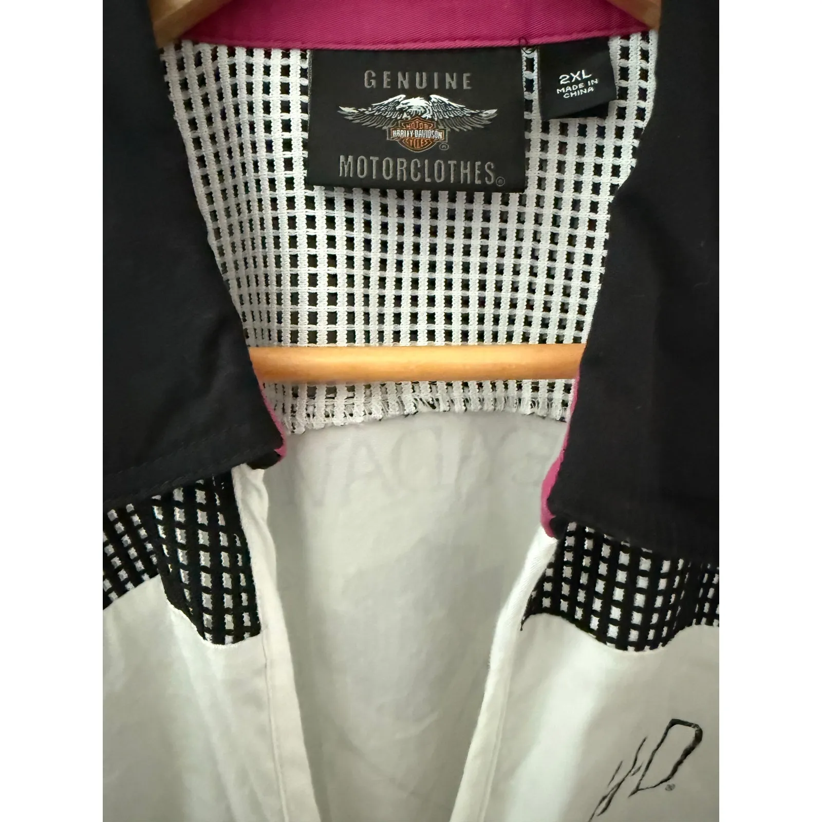 Vintage 2000’s Plus Harley Davidson‎ Short Sleeve Full Zip Top Size 2XL Black - Image 11