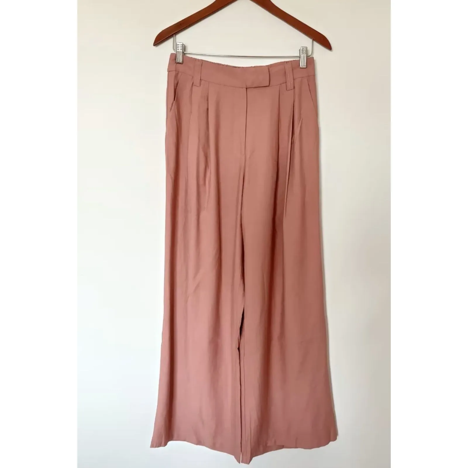 Halara Mid Rise Mauveglow Wide Leg Baggy Two Way Stretch Casual Pocket Pants M - Image 2