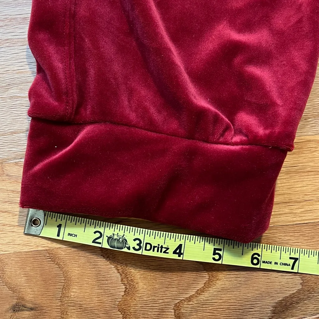 Anthropologie Saturday Sunday Women’s Merida Red Velour Joggers Size L - Image 6