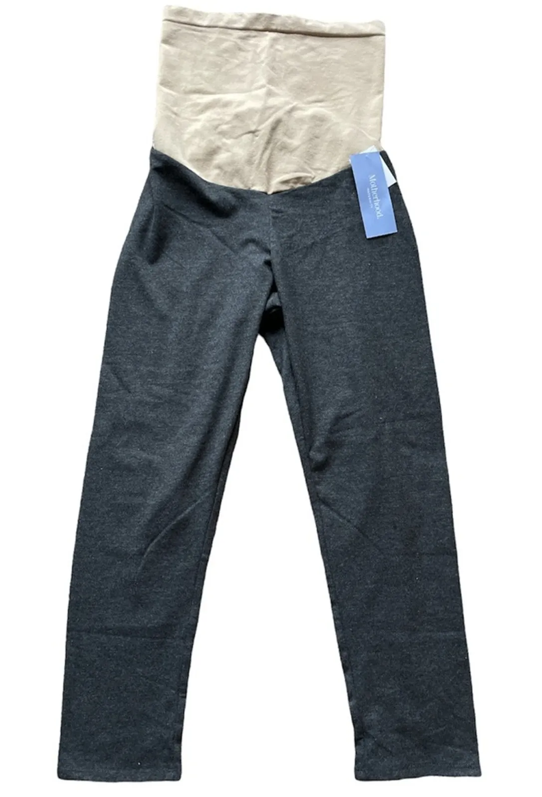 Motherhood Maternity Charcoal Grey Cropped Leggings Size Medium New w Tags - Image 1