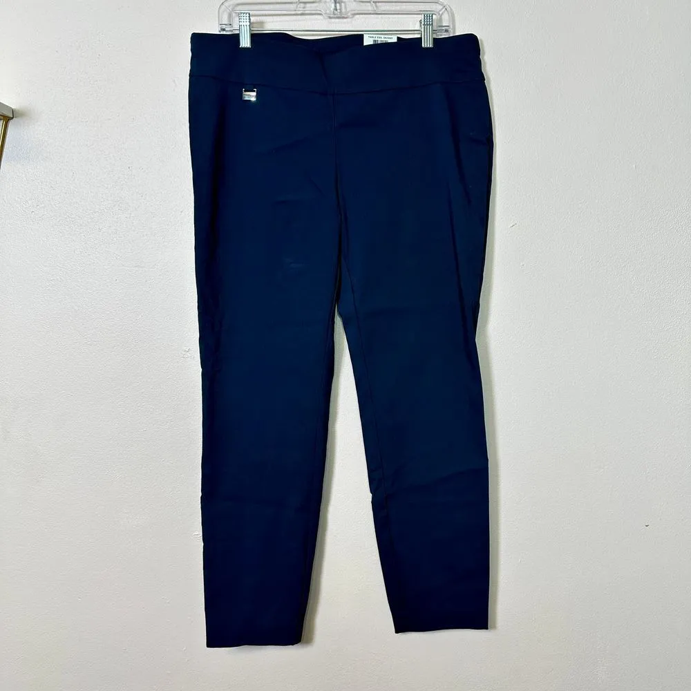 ALFANI Navy Tummy-Control Pull-on Pants,‎ Size 16P - Image 2