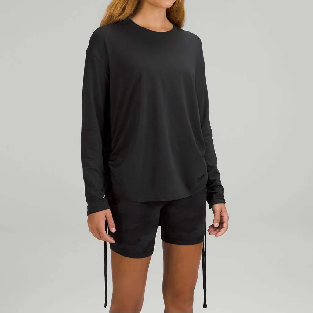 Lululemon Pima Cotton Side-Cinch Long Sleeve Shirt - Image 2