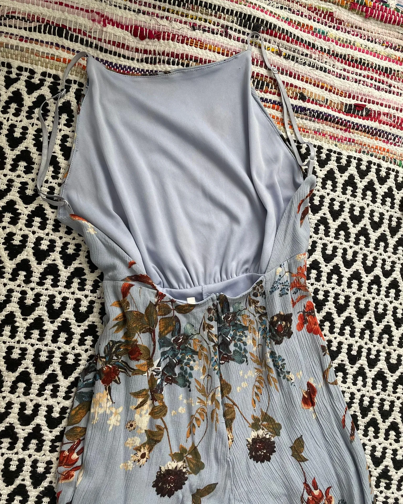 Blue Open Back Jumpsuit - Image 3