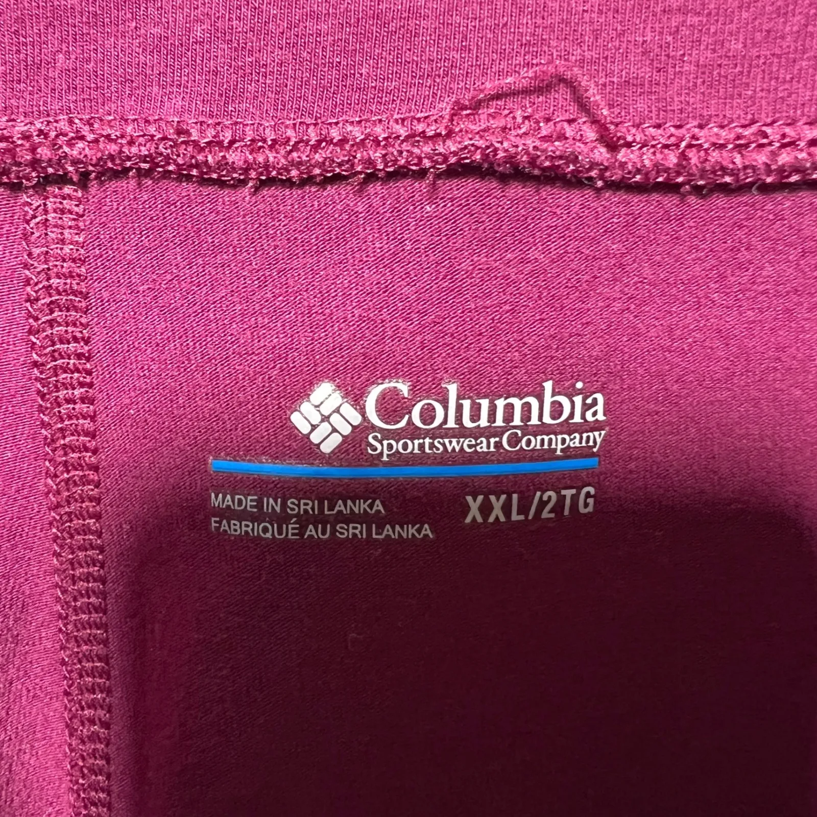 Columbia Leggings Cargo Jogger Pants Women's XXL Burgundy Cotton - Image 7