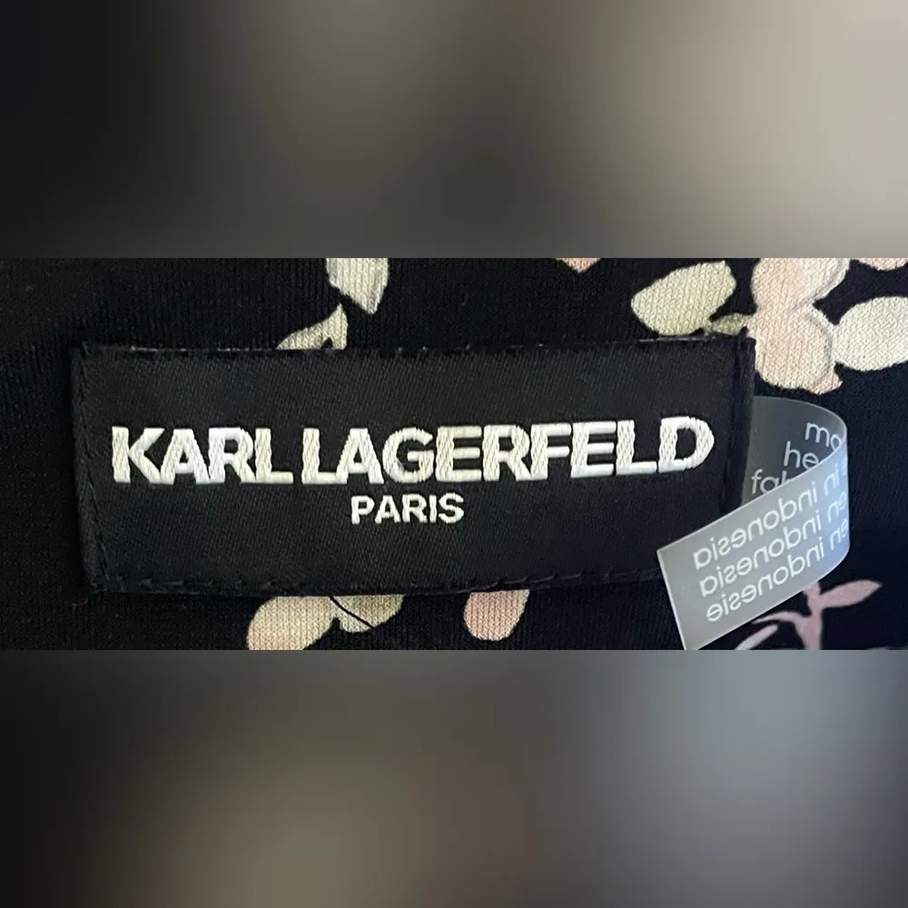 Karl Lagerfeld- Black and White Boxy Blouse Size L - Image 5