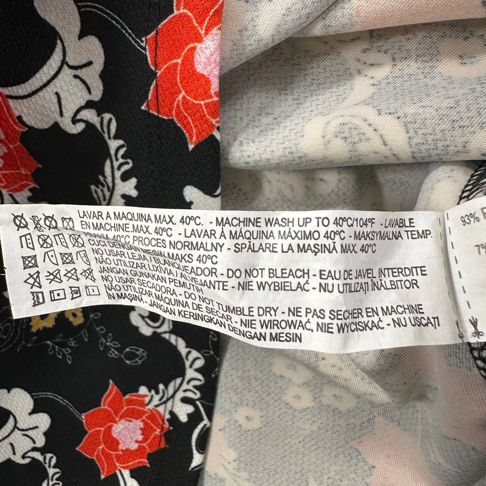 Zara Trafaluc Halter Neck Black Floral Mini Dress Size Small Shift - Image 6