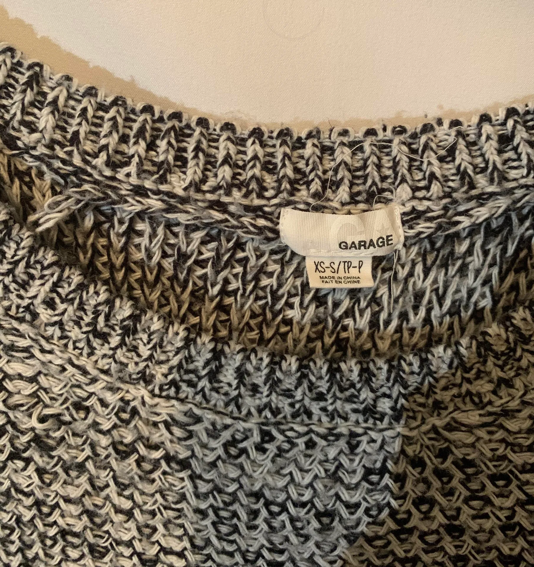 Black And White Knit Sweater - Image 4