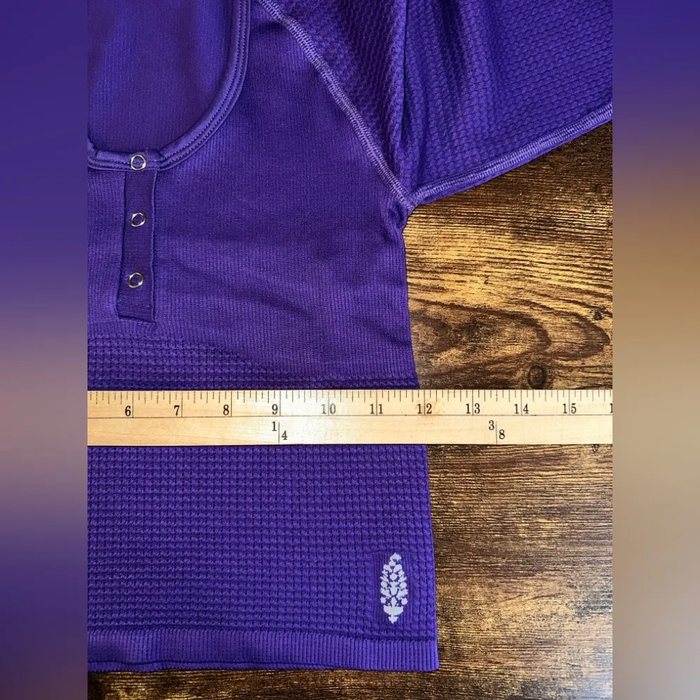 FP Movement by Free People Top Bail Out Womens XS/S Layer Henley Crop Top NEW - Image 11