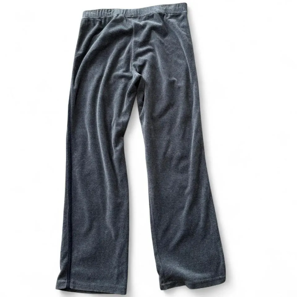 Vintage‎ Velour Pants Gray Size M - Image 4